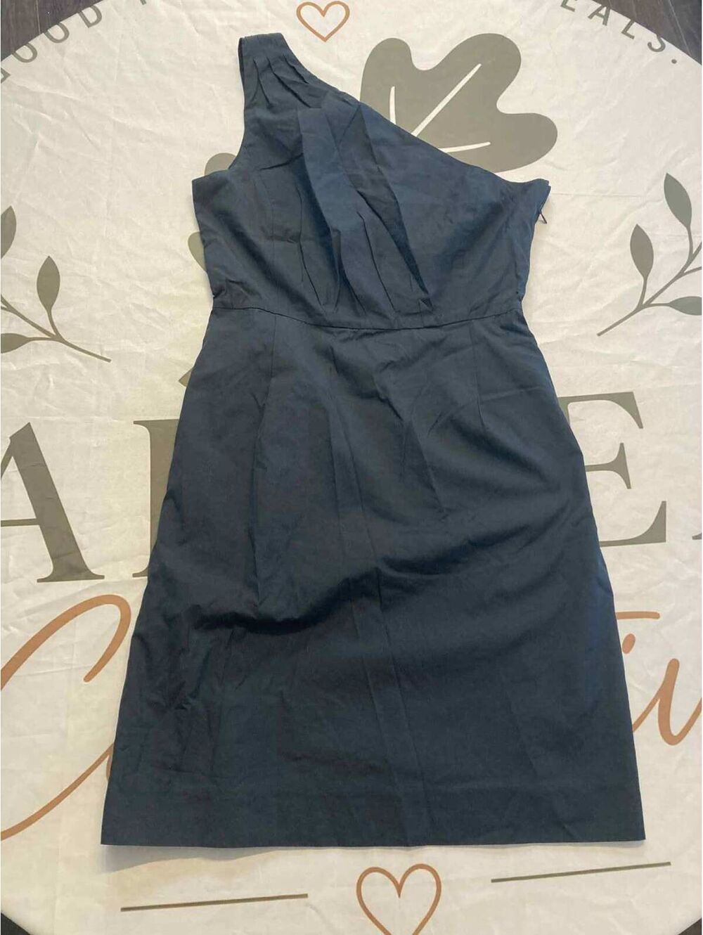 J.Crew Black One-Shoulder Dress Size 6